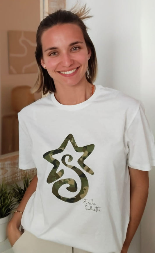 Camiseta Unisex Camuflaje Manga Corta