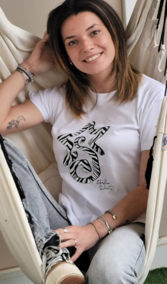 Camiseta Unisex Cebra Manga Corta